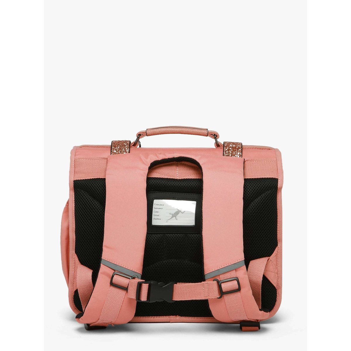 Cartable enfant 2 compartiments glossy pink, CAMELEON