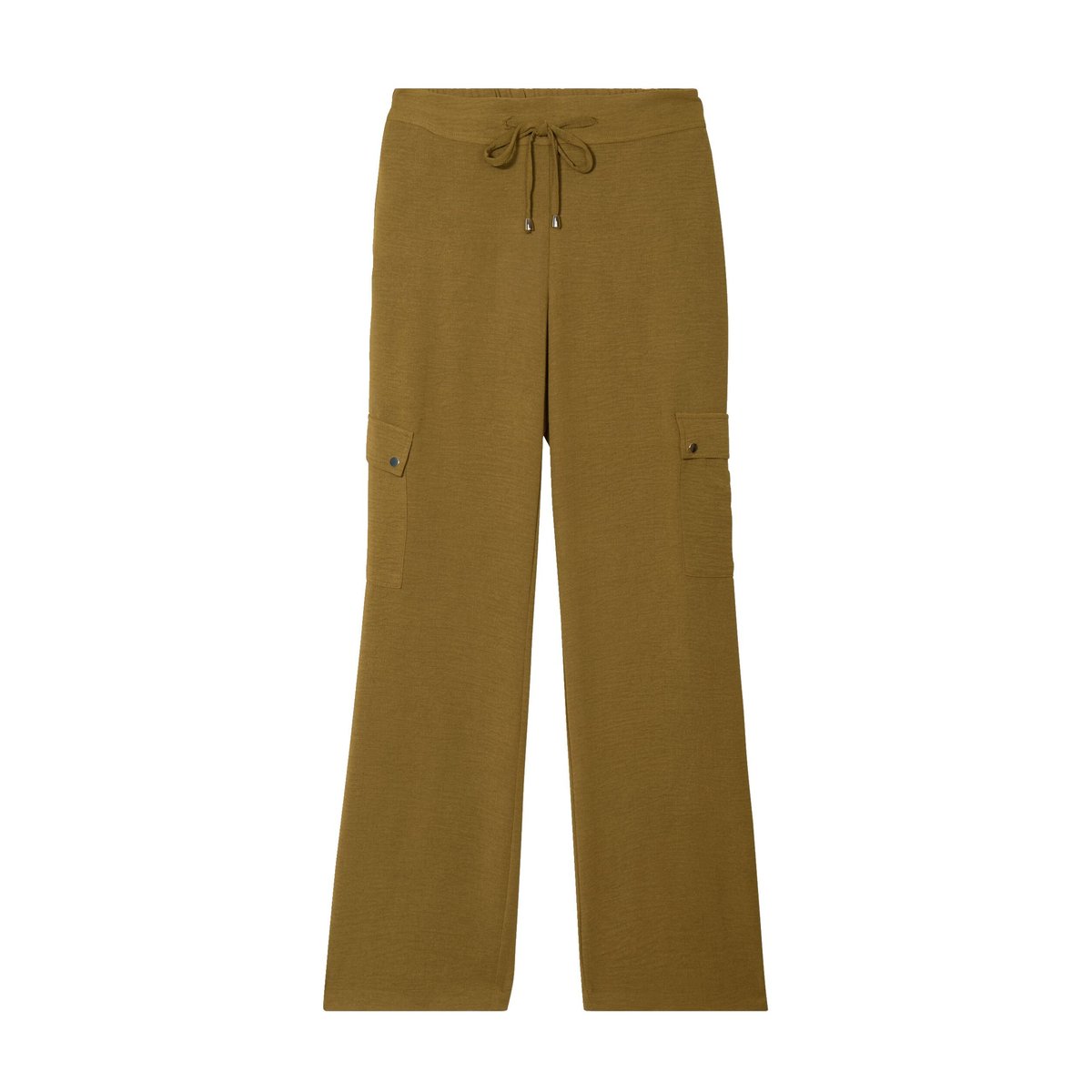 Pantalon cargo lien à nouer vert olive, BREAL