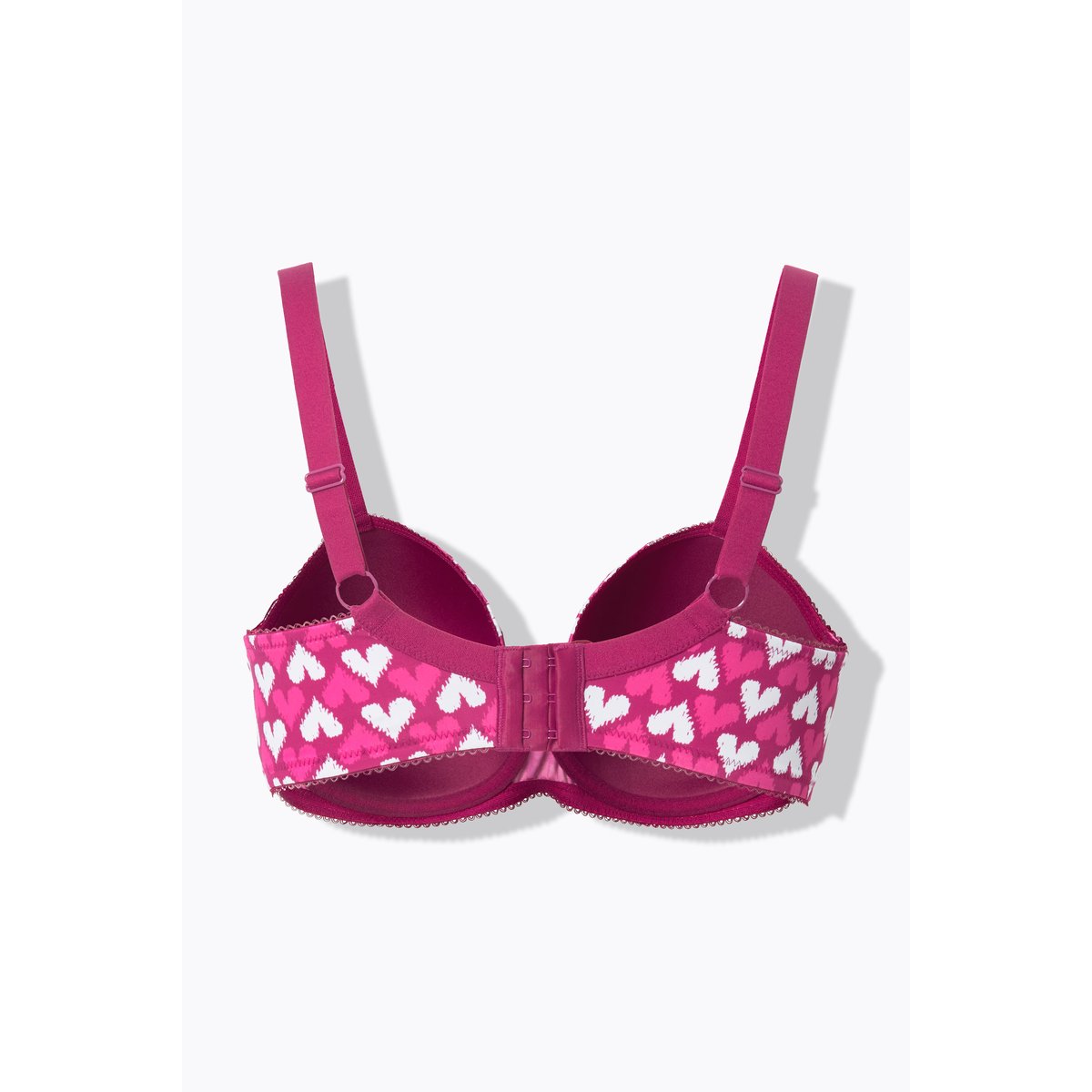 Soutien-gorge motif cœurs fuchsia, ULLA POPKEN