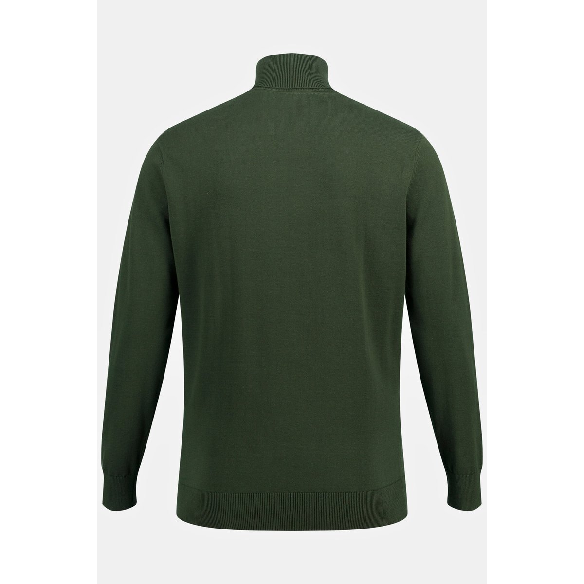 Pull à col roulé en maille fine vert foncé, JP1880