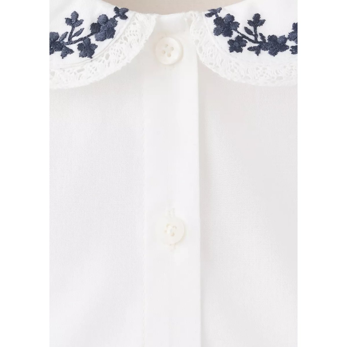 Blouse coton broderie blanc cassé, MANGO BABY