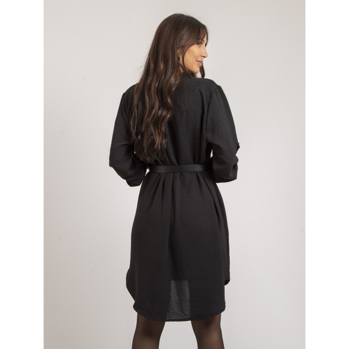 Robe Courte Ample Inaam noir, DONA LISA