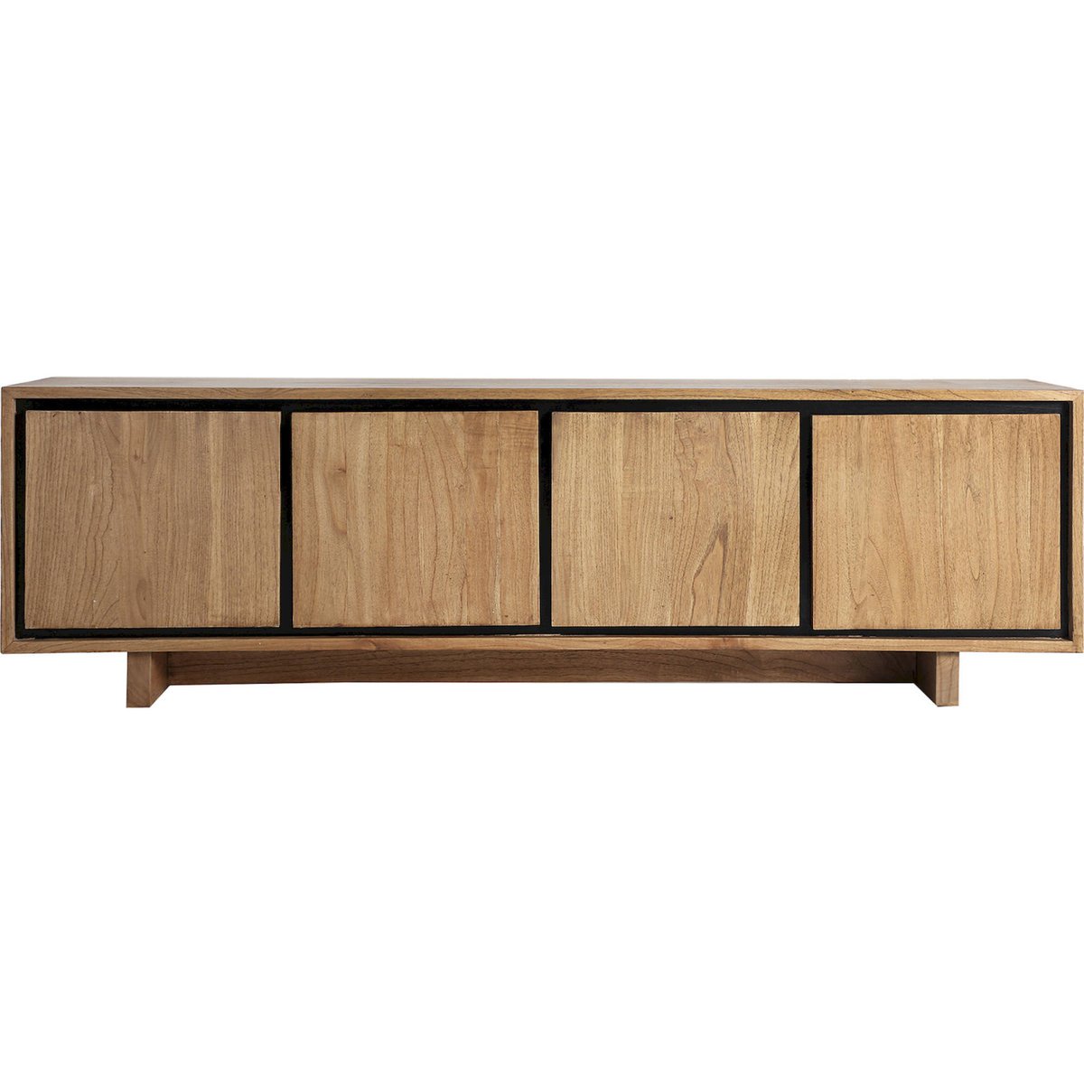 Meuble tv collection S.OSBY en bois bois clair et noir, RECOLLECTION
