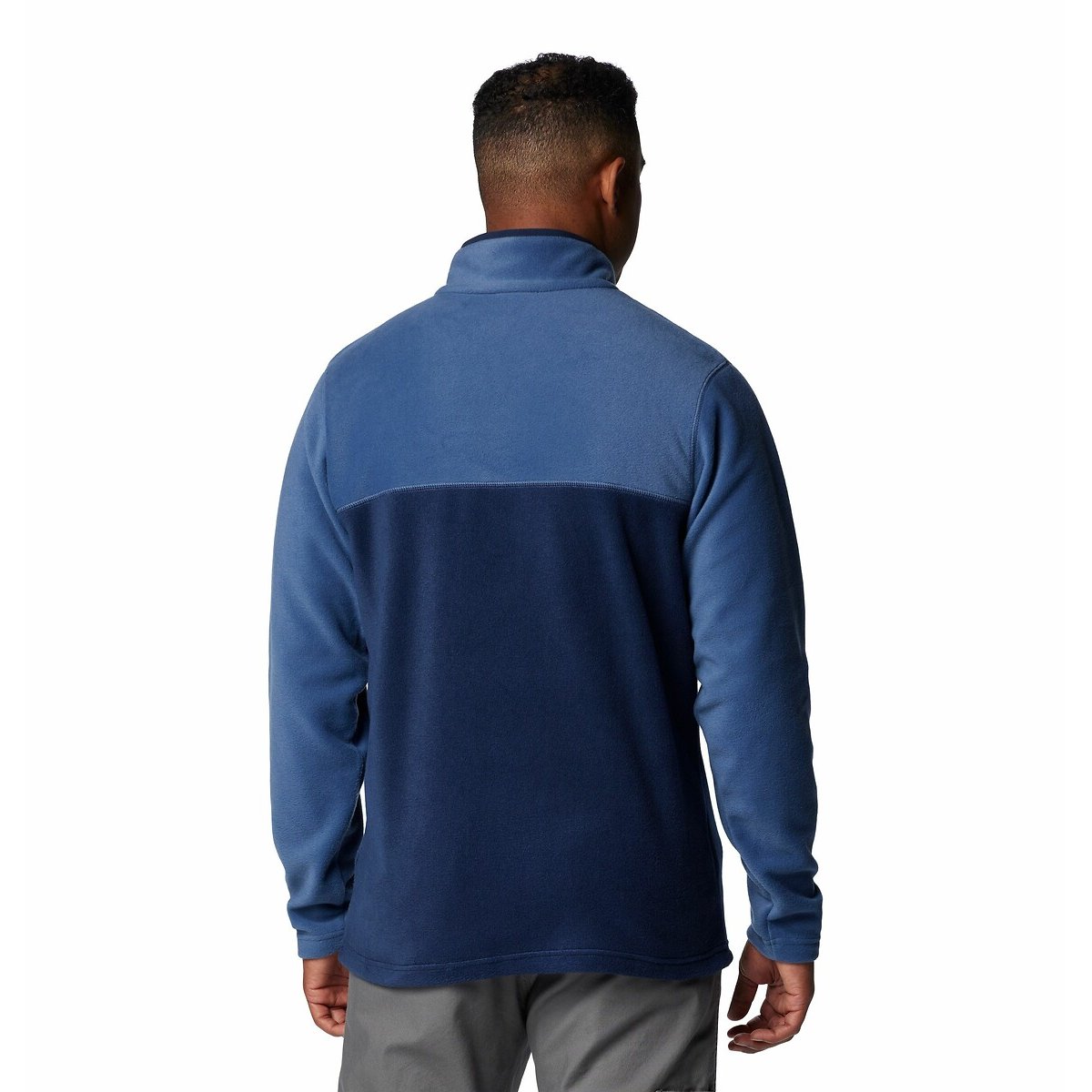 Fleece trui met opstaande kraag met drukknopen Steens Mountain marineblauw, COLUMBIA