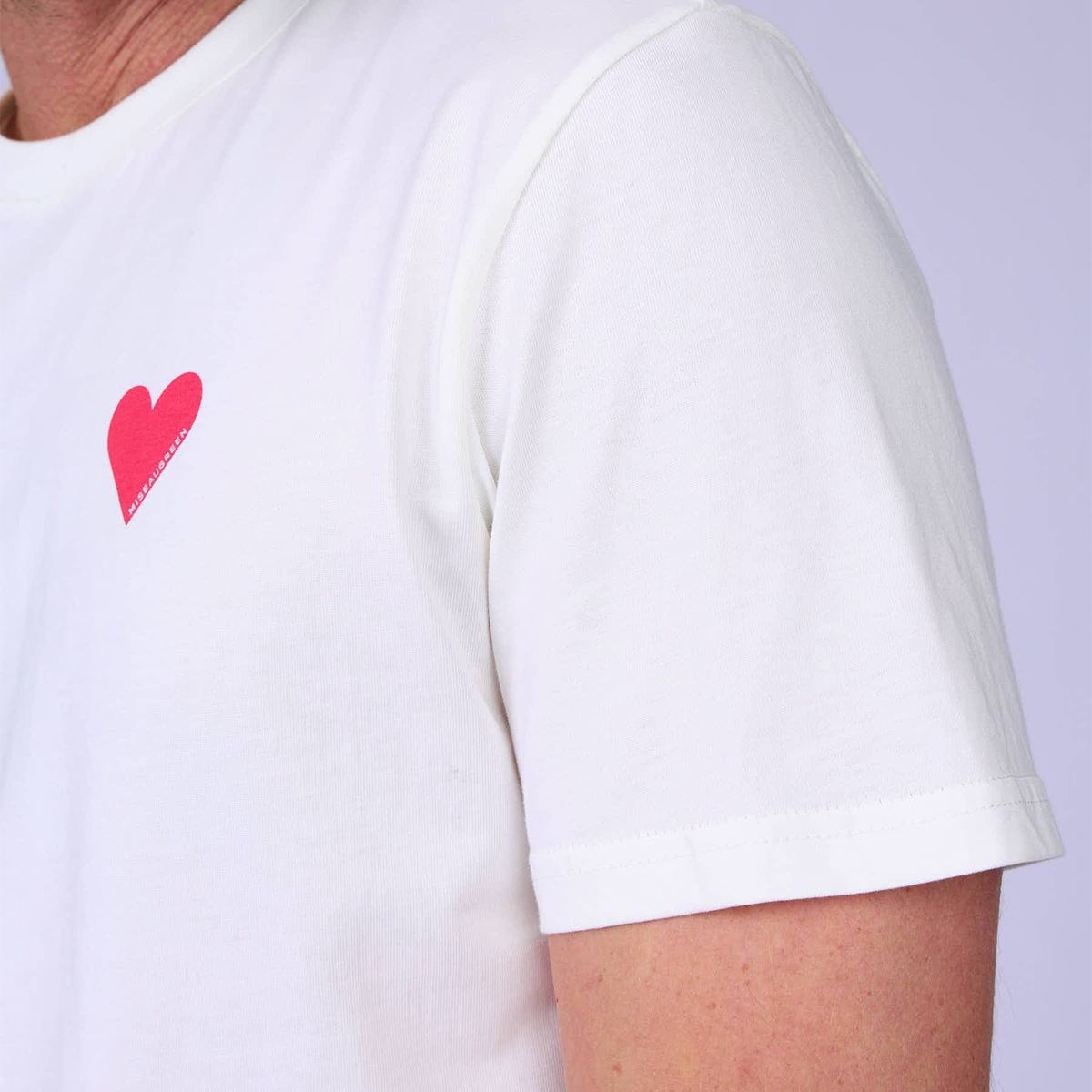 T-shirt brodé blanc, MISE AU GREEN
