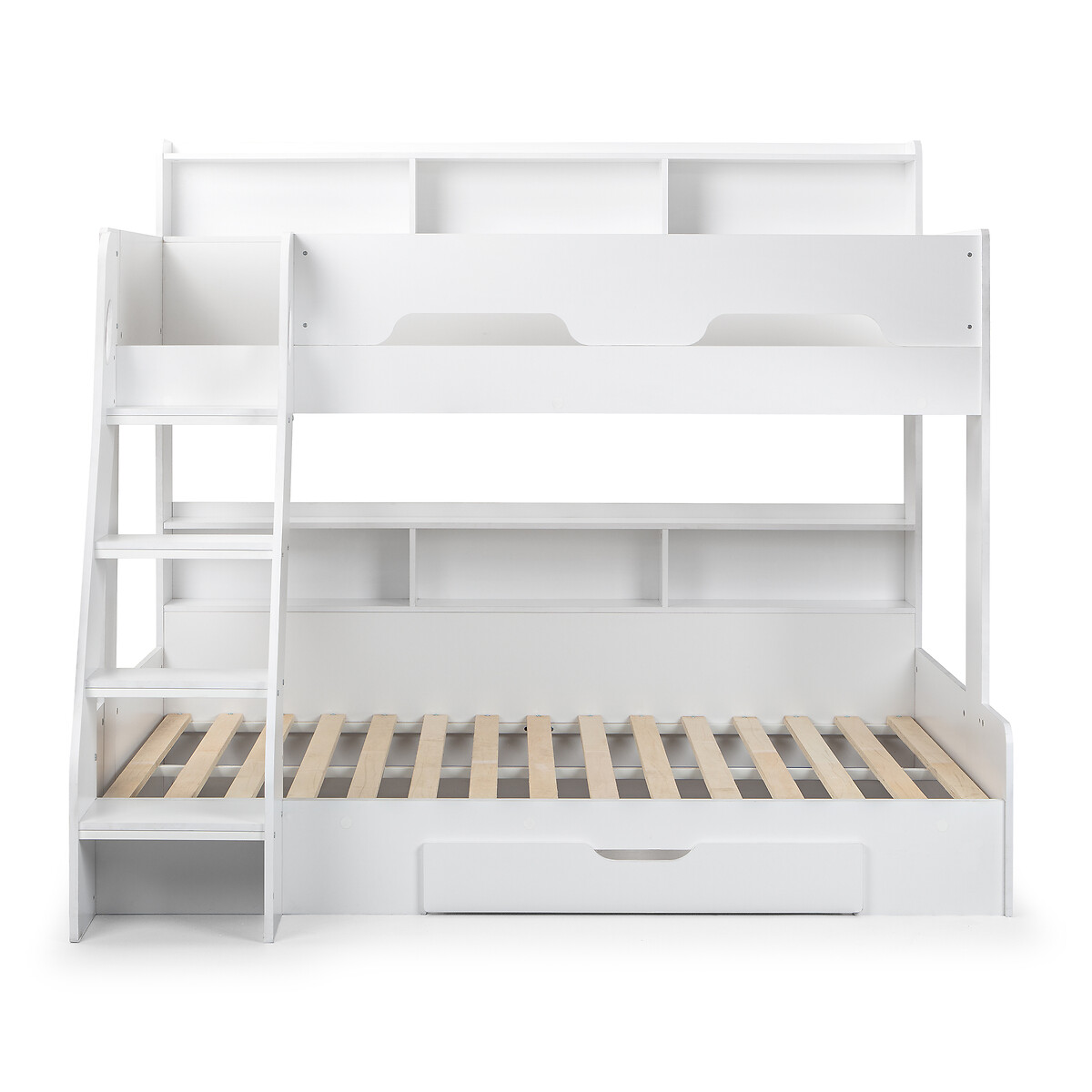 Zodiac Triple Sleeper Bunk Bed with Storage white, SO'HOME