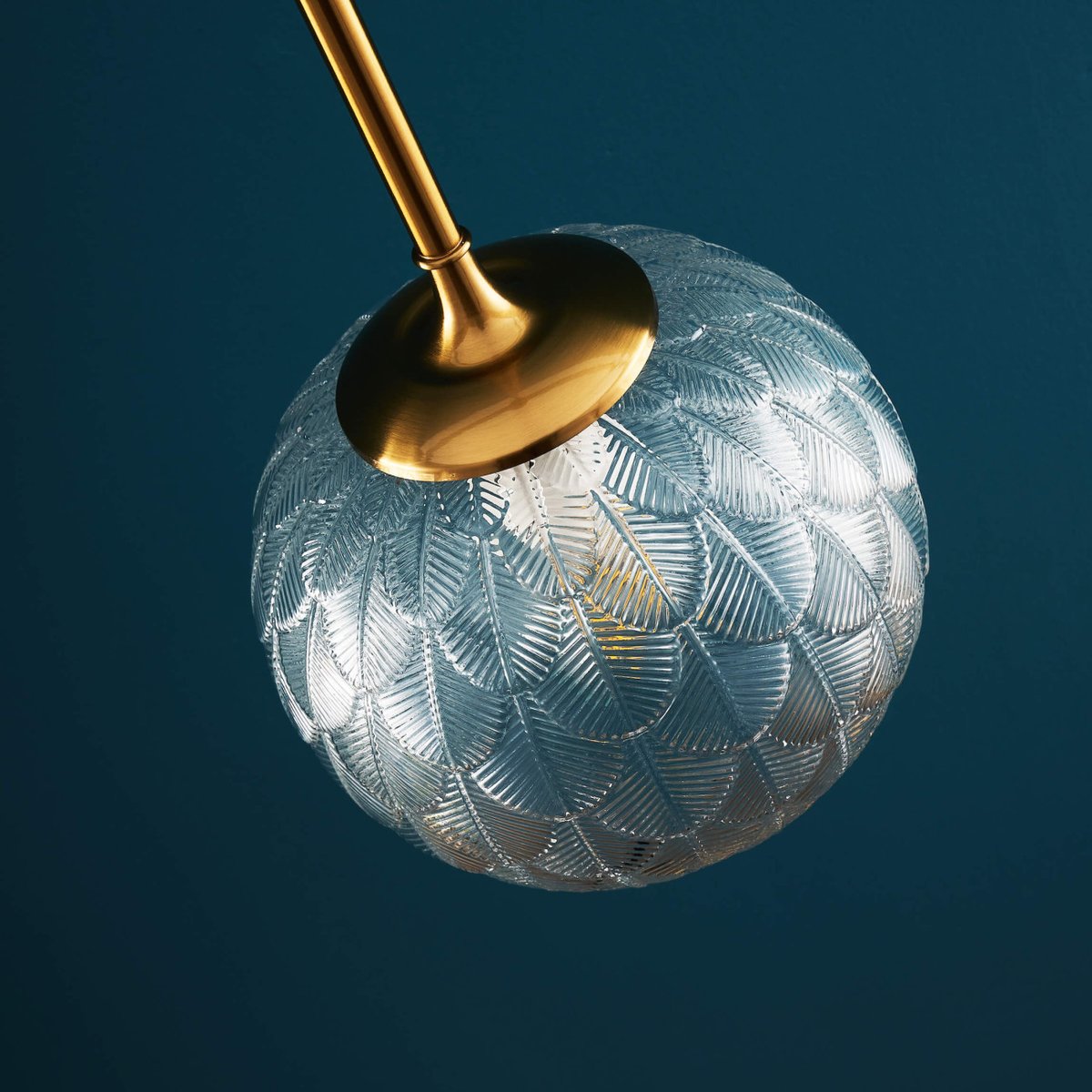 Suspension Artistique et Décorative – AQUILA transparent et doré, KOSILUM