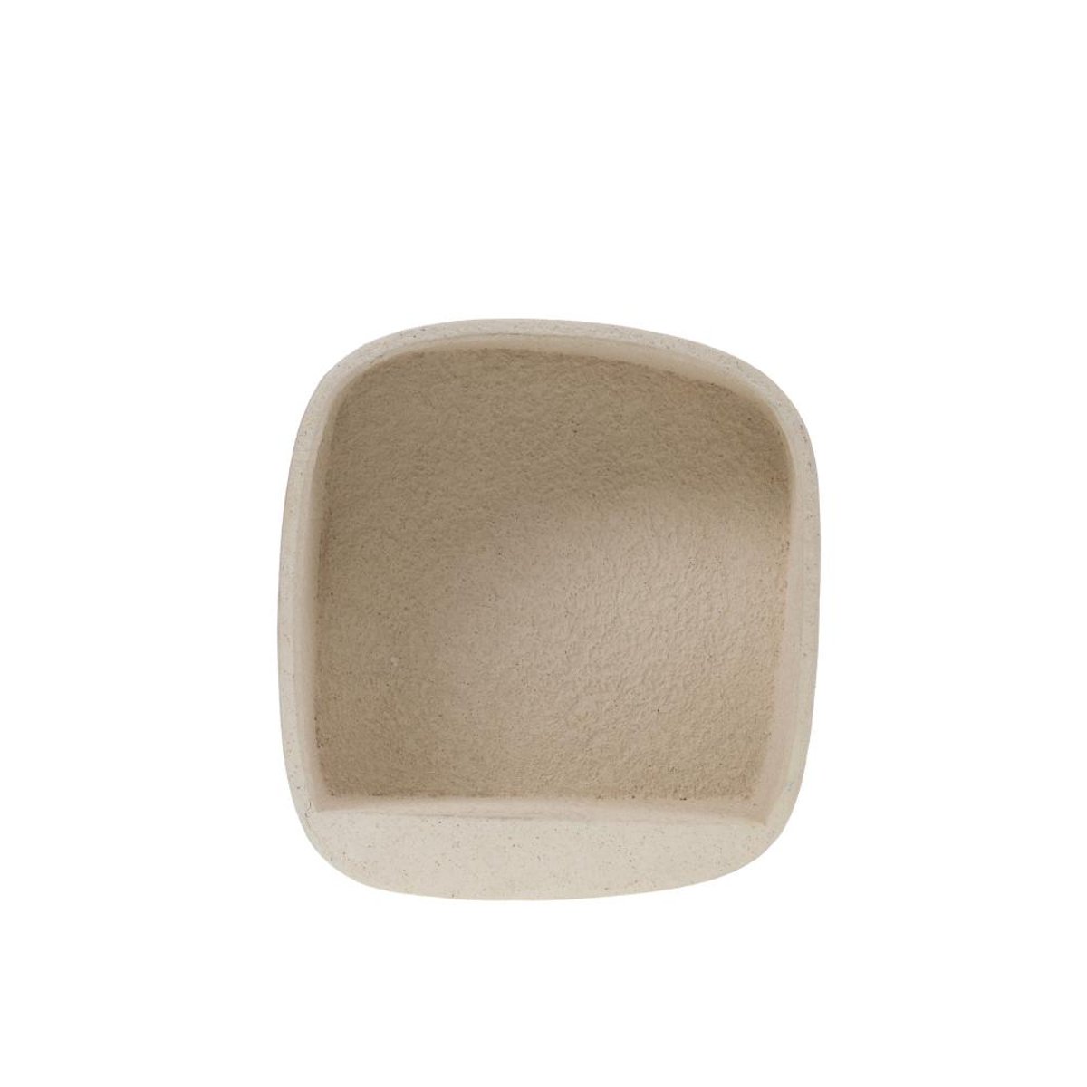 Étagère carrée effet pierre H37 cm Bakar crème / ivoire, AMADEUS
