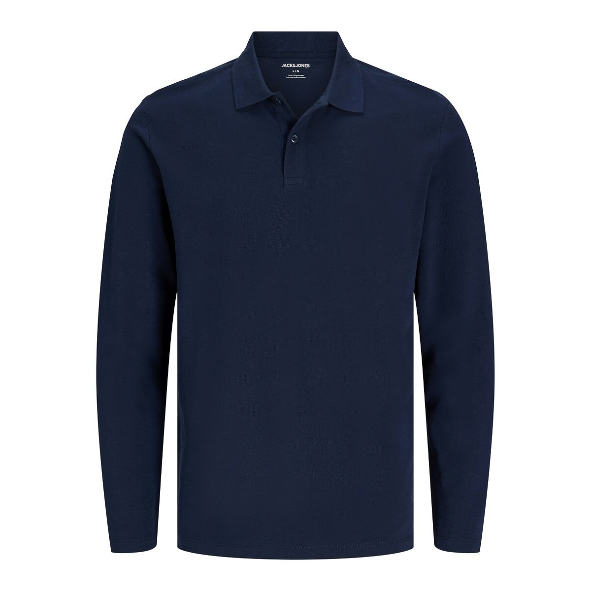 Poloshirt met lange mouwen, KANE marineblauw, JACK & JONES