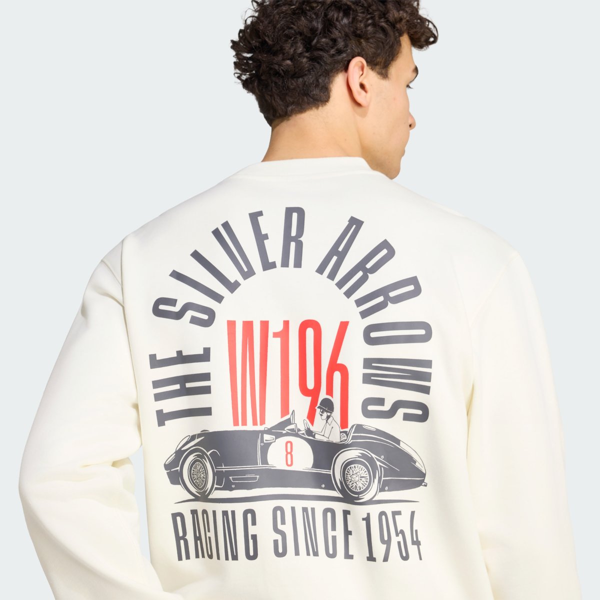 Sweat-Shirt Mercedes - Amg Petronas Formula 1 Team Silver Arrows 1955 Sweat-Shirt Mercedes - Amg Petronas Formula 1 Team Silver Arrows 1955 off white / granite, adidas Performance