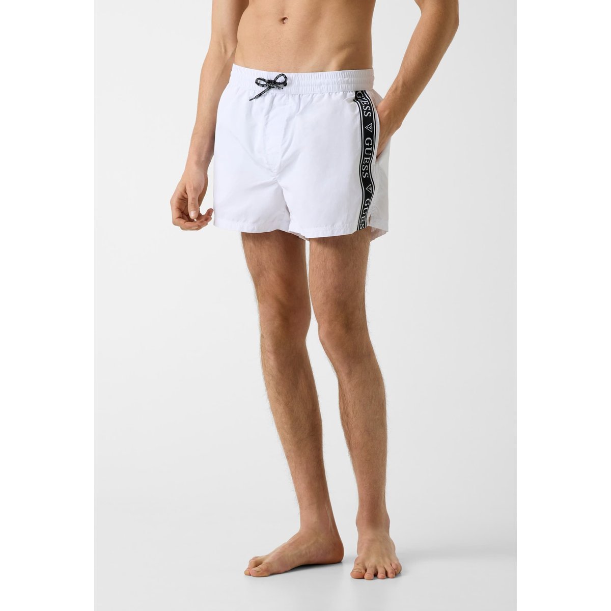 Shorts De Bain Avec Logo blanc, GUESS