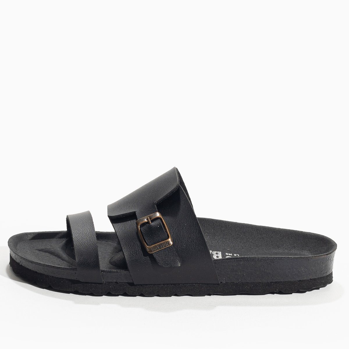 Sandales Vegan HOCKNEY noir, BAYTON