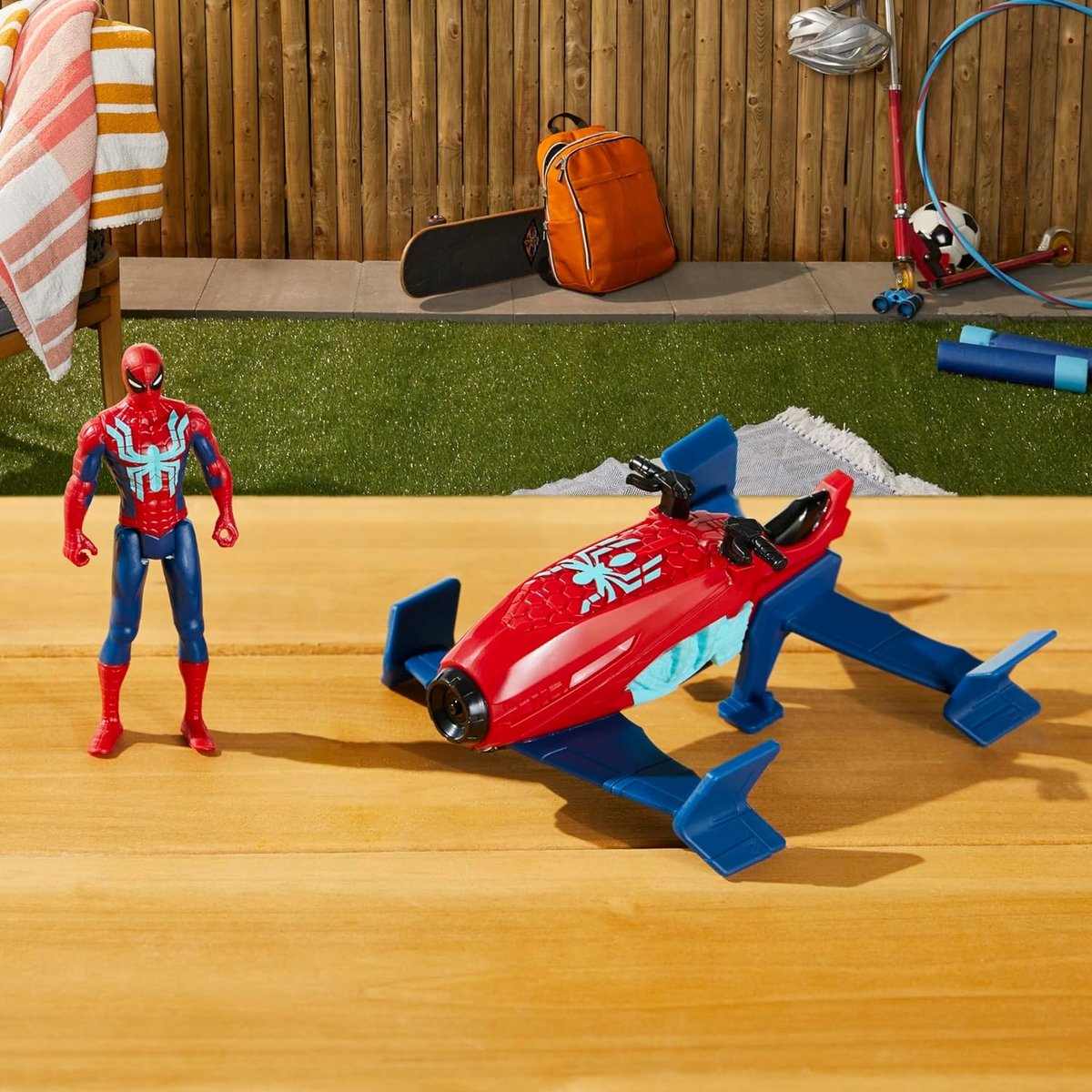 Marvel Spider-man - Epic Hero Series Web Splashers - Coffret Hydro-Jet rouge et bleu, HASBRO