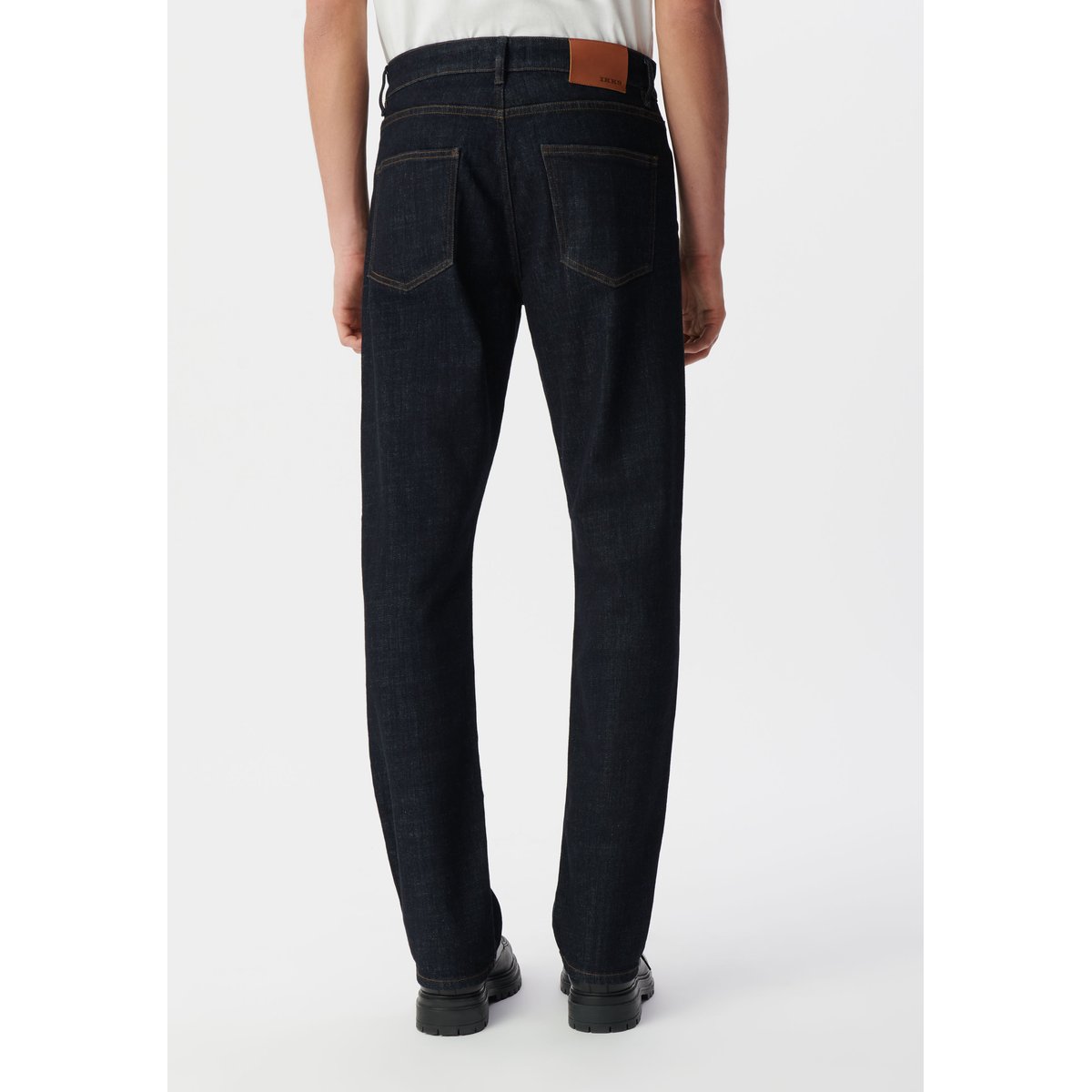 Jean slim droit Waterless SERGE bleu marine, IKKS