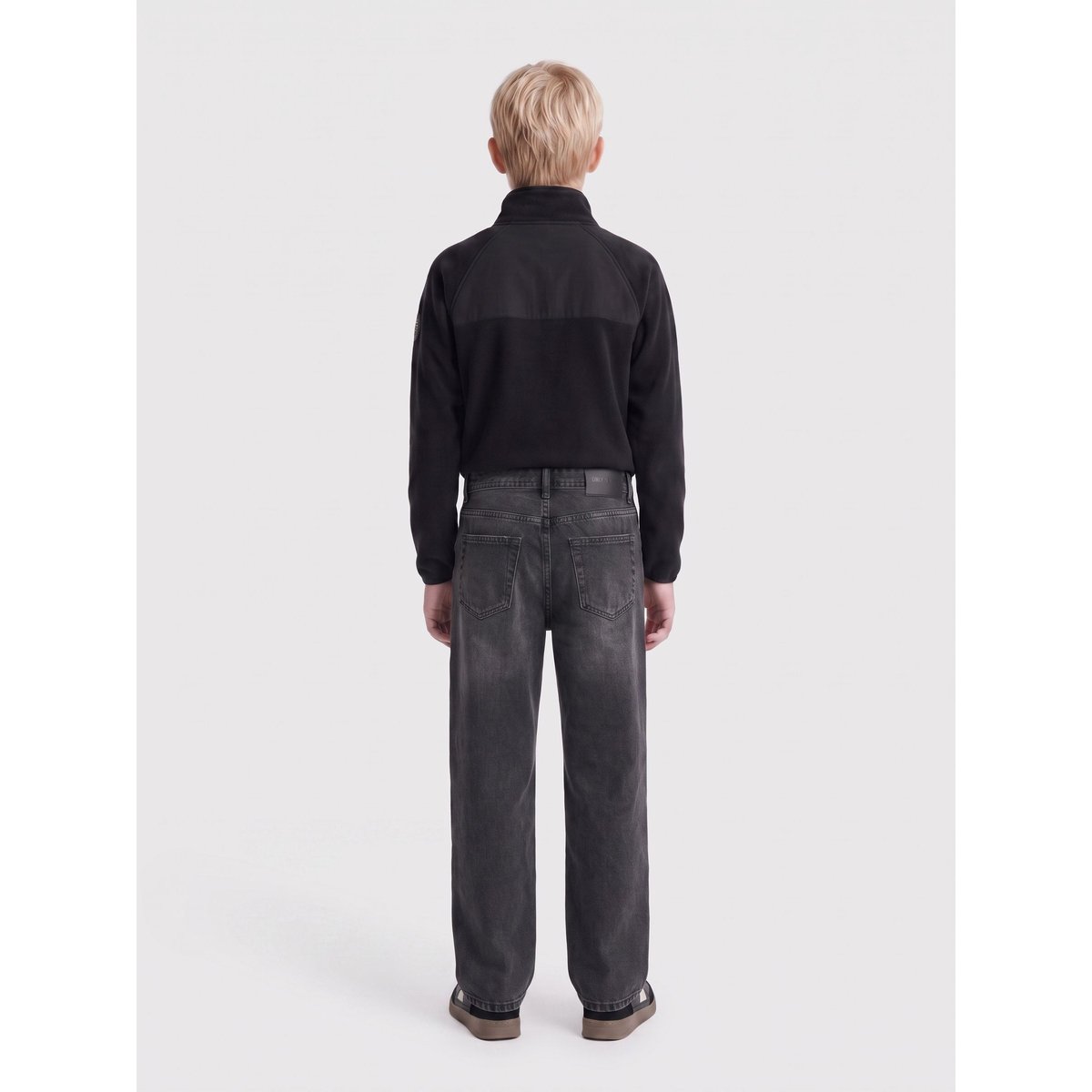 Jean À Coupe Ample washed black, ONLY & SONS JUNIOR