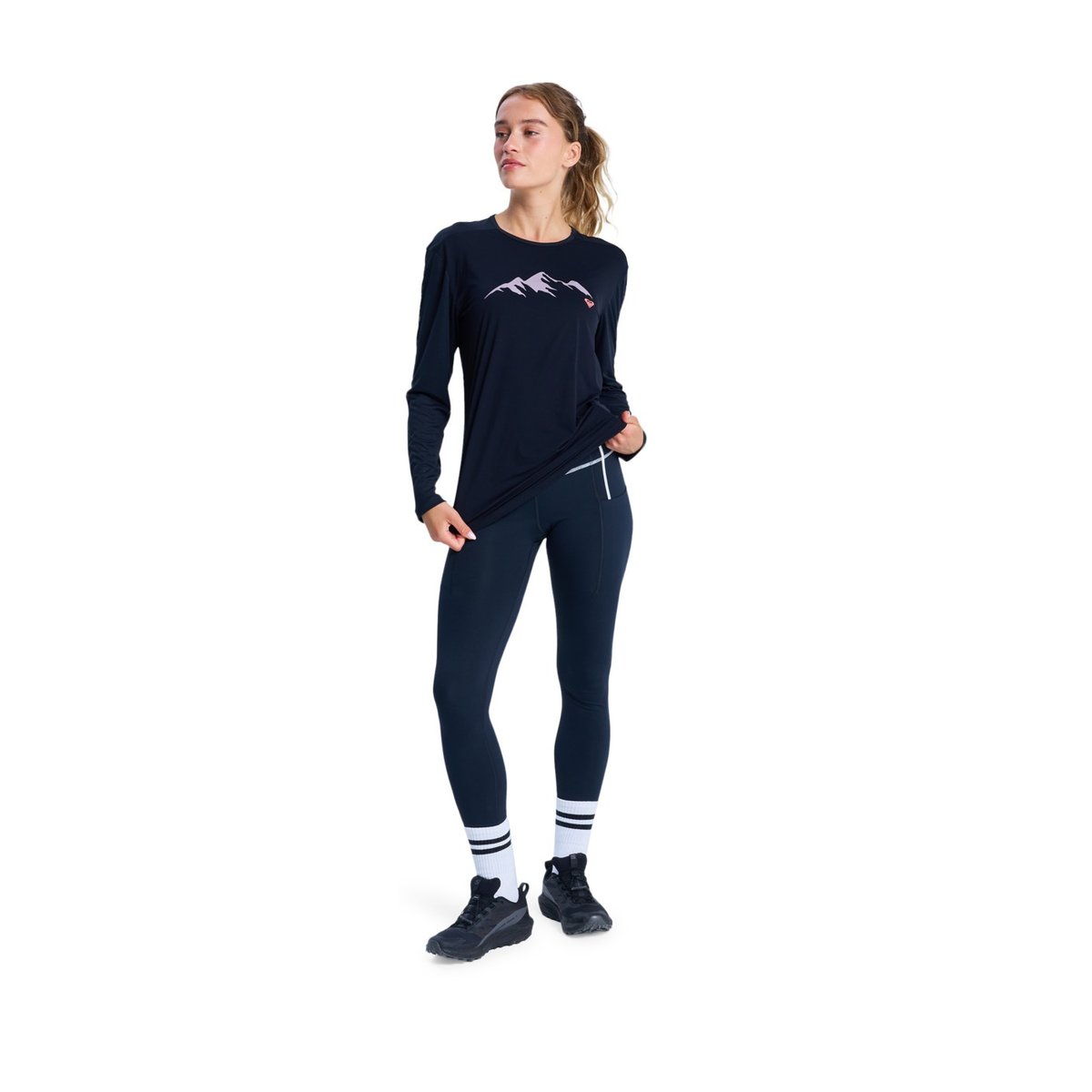 Tee-shirt technique à manches longues BOUNDLESS SPIRIT 2. noir true black, ROXY