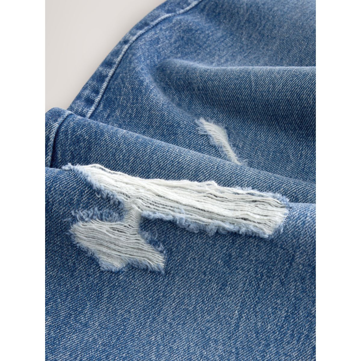 Jean large city taille haute authentique bleu foncé, NEXT