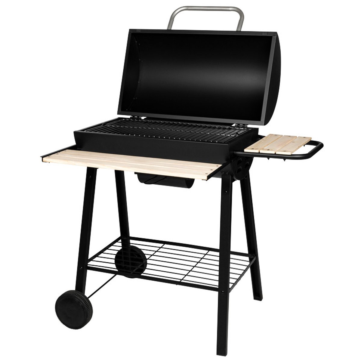 Barbecue à charbon avec couvercle noir, SOMAGIC