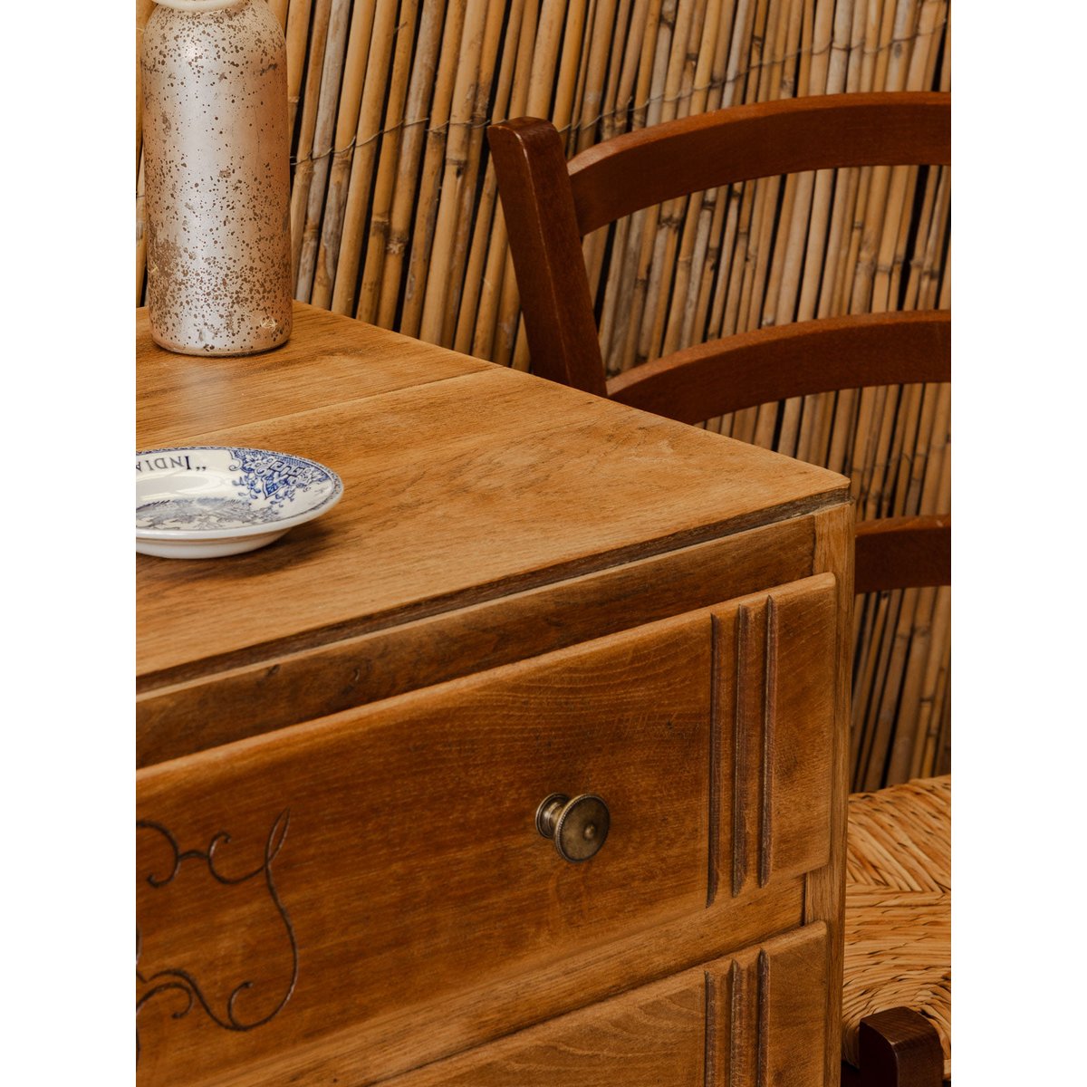 Commode en bois Garance N°765 - Bon état bois clair, DEBONGOUT
