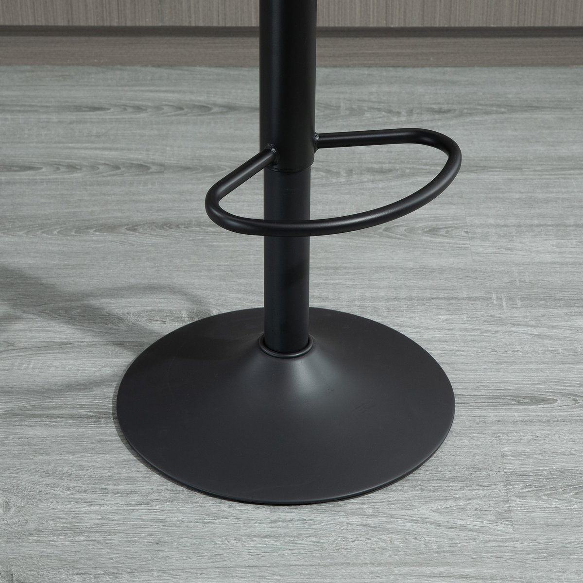 Tabouret de bar Tissu Marron marron et noir, HOMCOM
