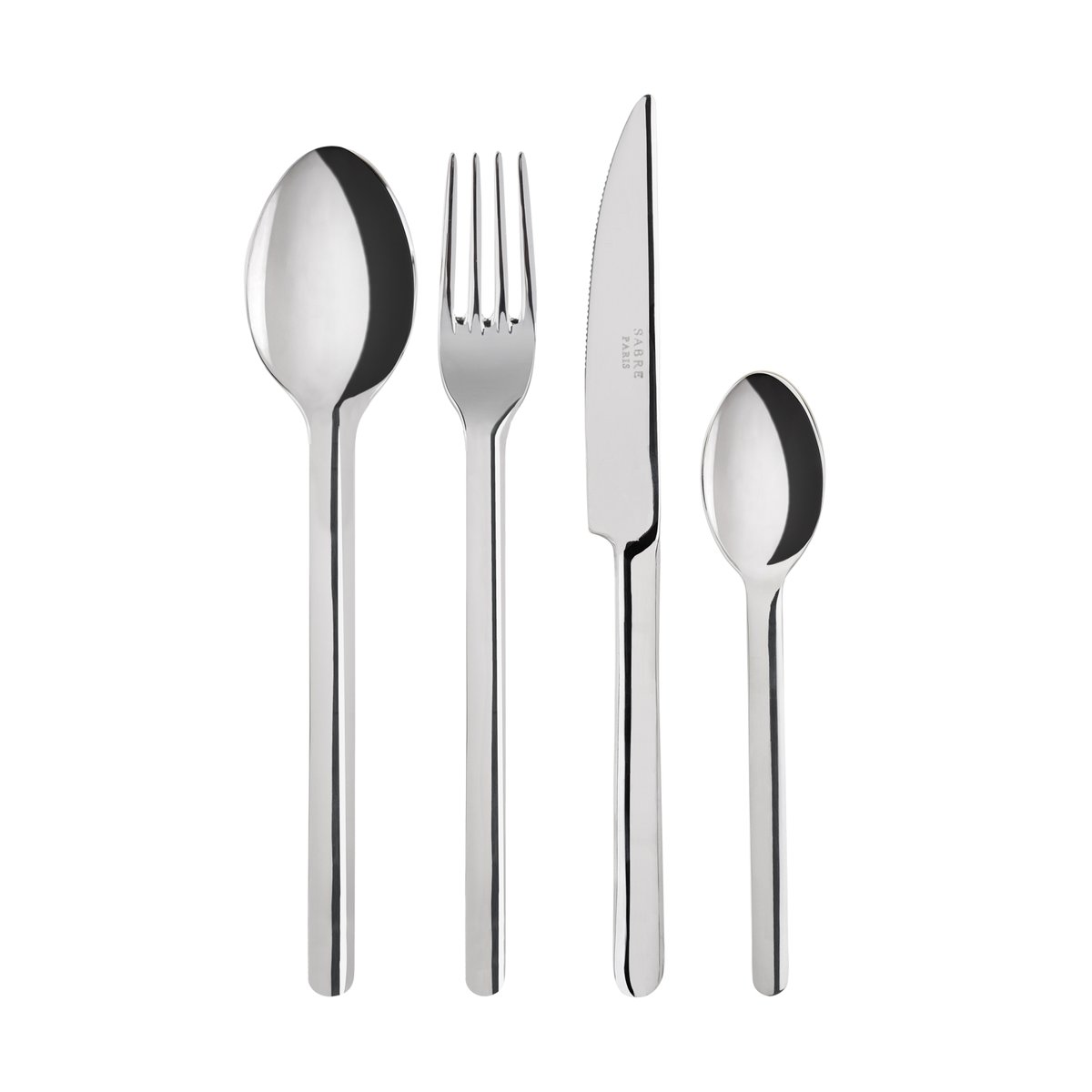 Set de 4 couverts de table, Loft inox, SABRE
