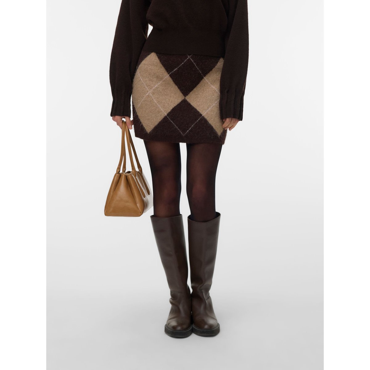 Jupe En Maille marron - chocolate torte, VERO MODA