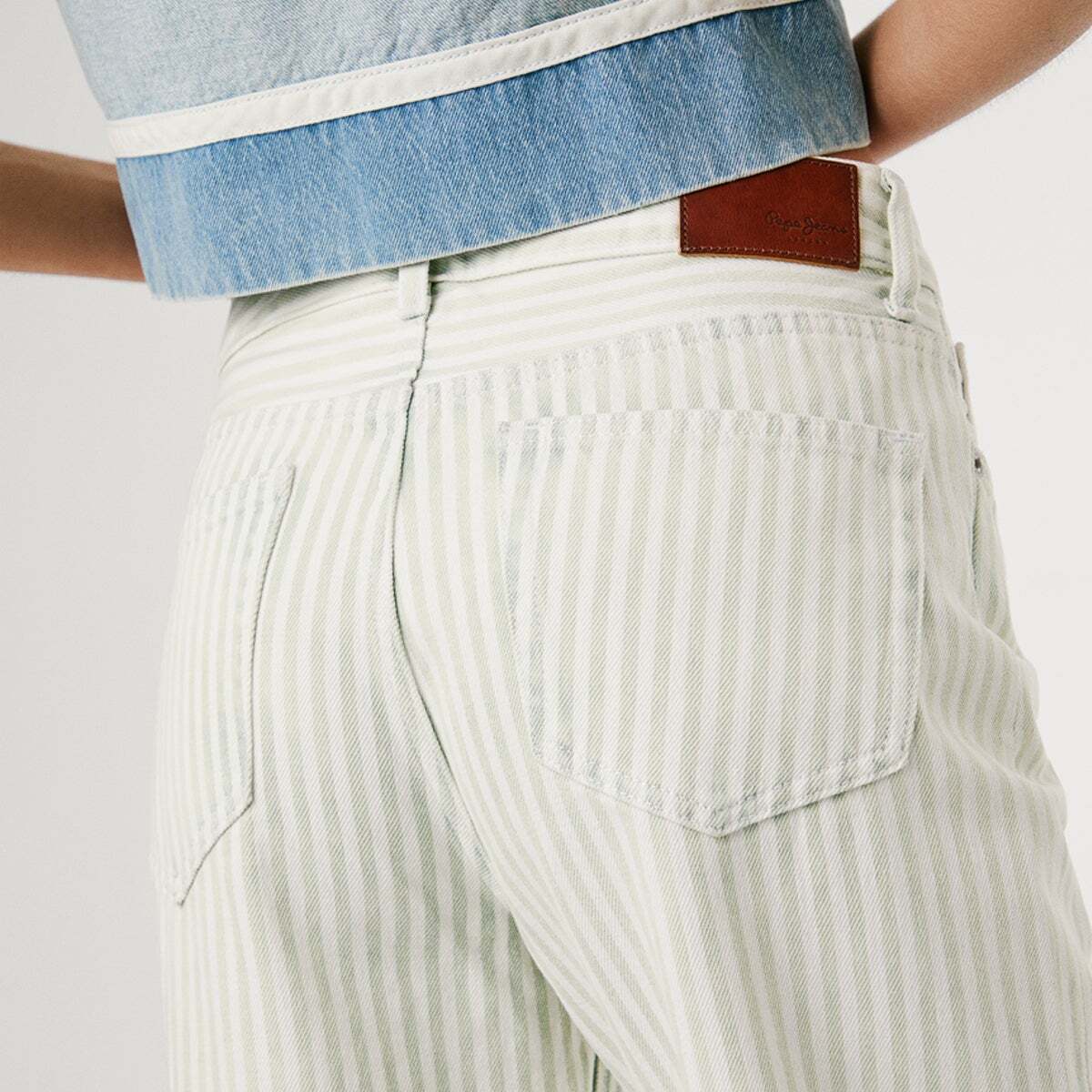 Jean Coupe Regular, Taille Haute - Lexa 12- oz rigid denim, PEPE JEANS