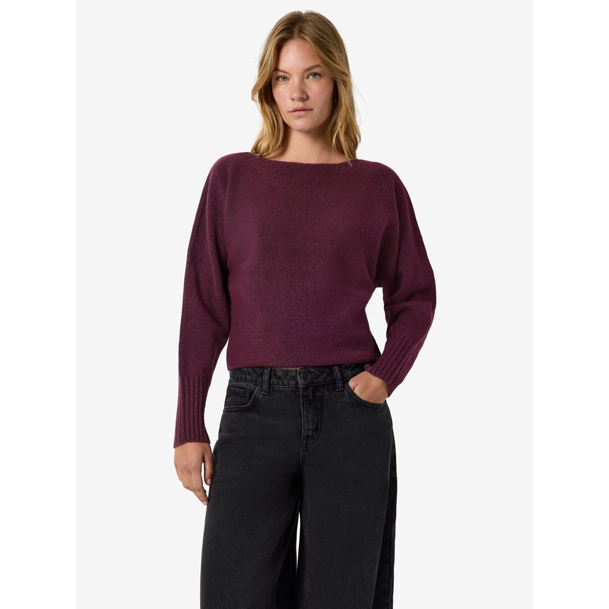Pull En Maille violet - fig1, NOISY MAY