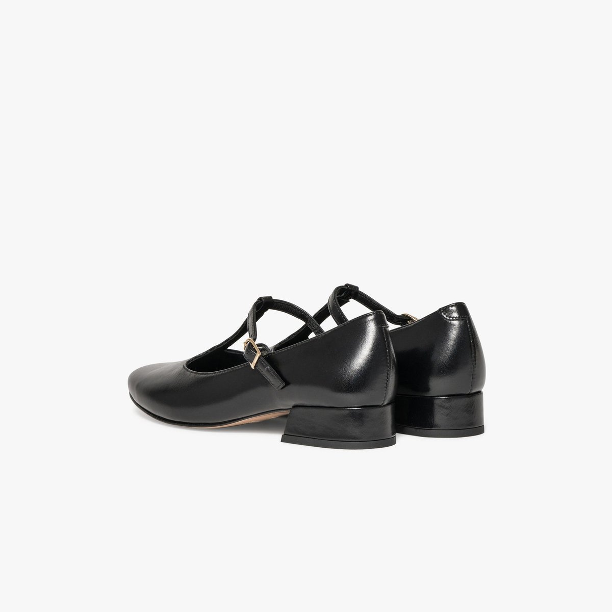 Ballerine en cuir BEA noir, BOCAGE