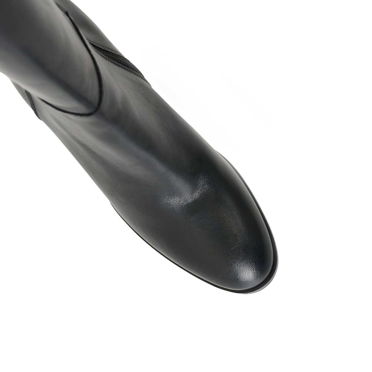 Botte À Talon en cuir JULIETTE noir, MELLOW YELLOW