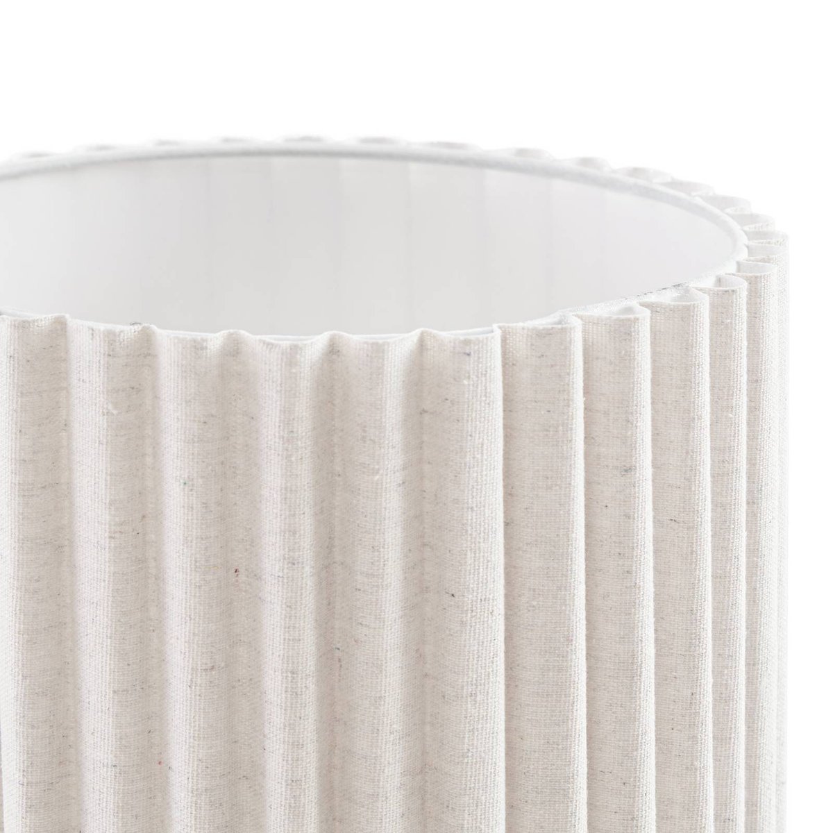 Lampe à poser en textile, Libbie crème, LINDBY