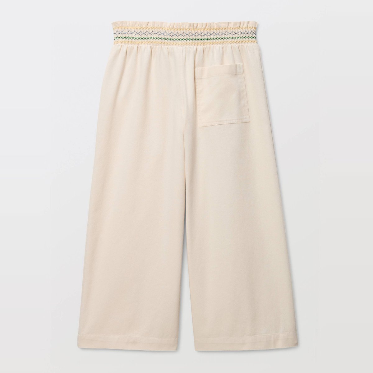 Pantalon taille élastiquée naturel, MONOPRIX