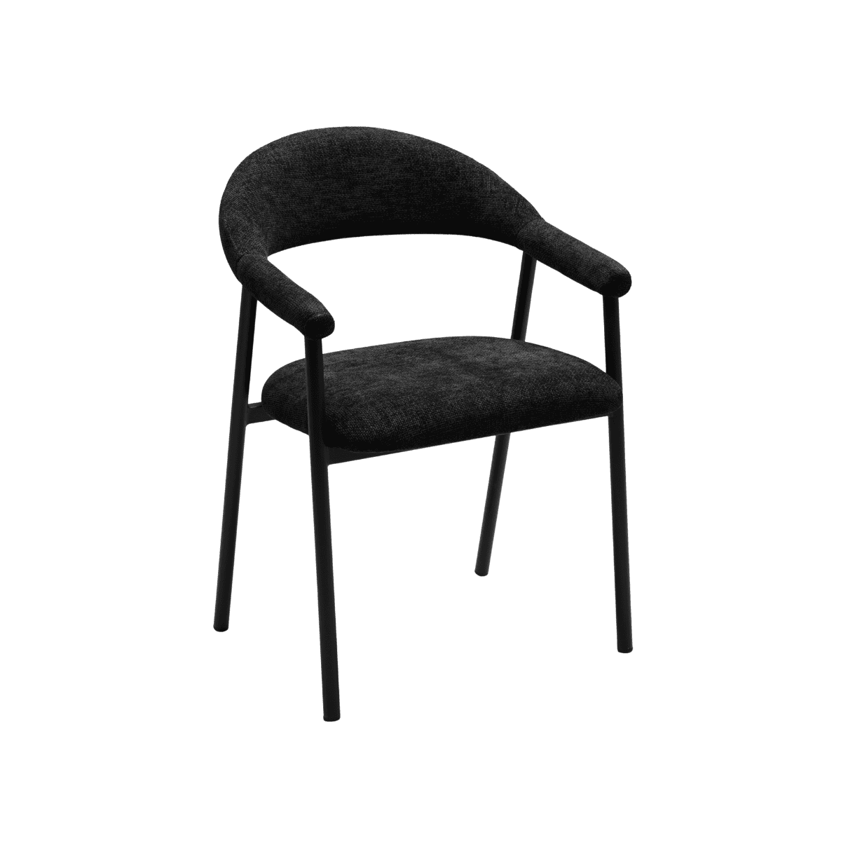 Lot de 2 chaises - AREN noir, CALICOSY