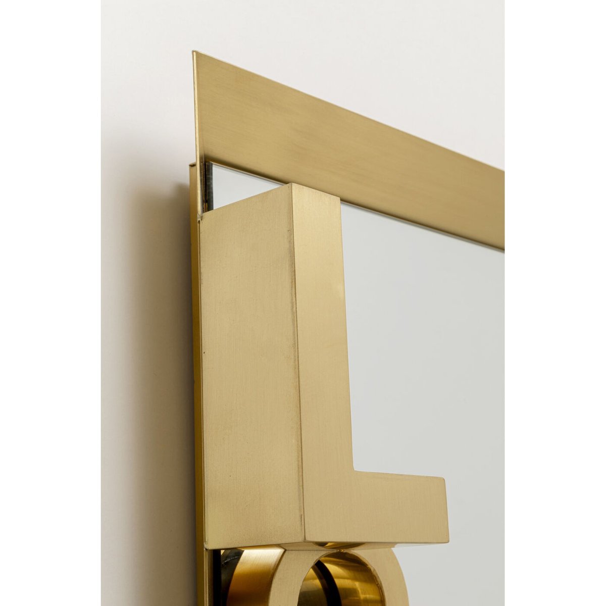 Miroir en acier, LOVE LETTERS or, KARE DESIGN