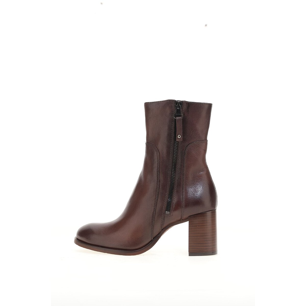 Botas em pele ultrassuave chocolate, MJUS