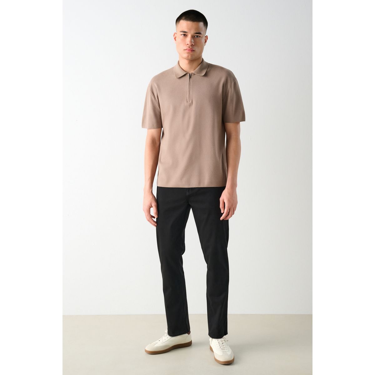 Pantalon doux à 5 poches noir, NEXT