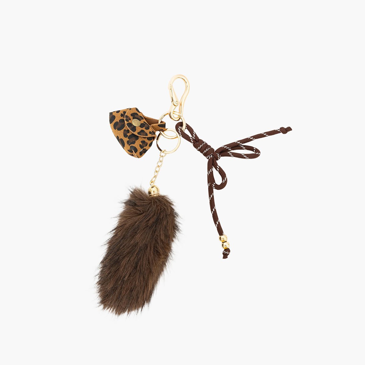 Bijoux de sac petit sac léopard marron, BALABOOSTE