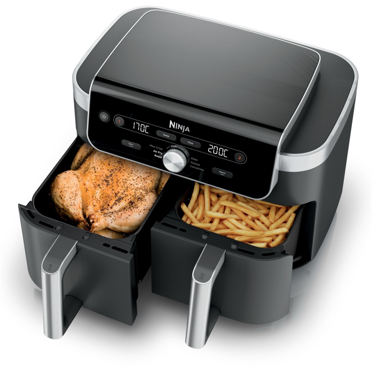 Friteuse sans huile Foodi Dual Air Fryer 9.5L DZ901EUI couleur unique, NINJA