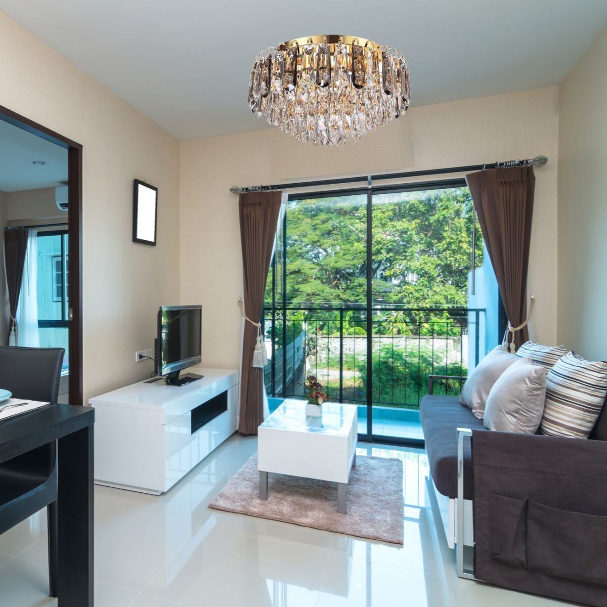Plafonnier MAGNOLIA laiton, IDEAL LUX
