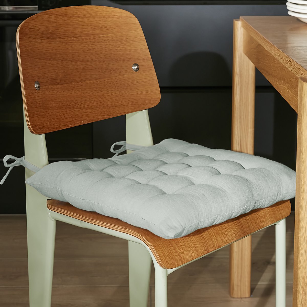 Coussin de chaise 40x40 cm Gaze de Coton Terra Eucalyptus eucalyptus, EDEN