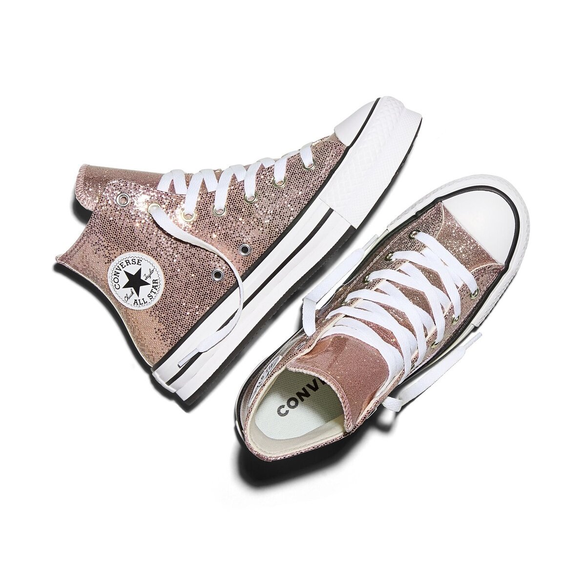 Baskets CTAS EVA LIFT SHINE métallisé cuivre, CONVERSE