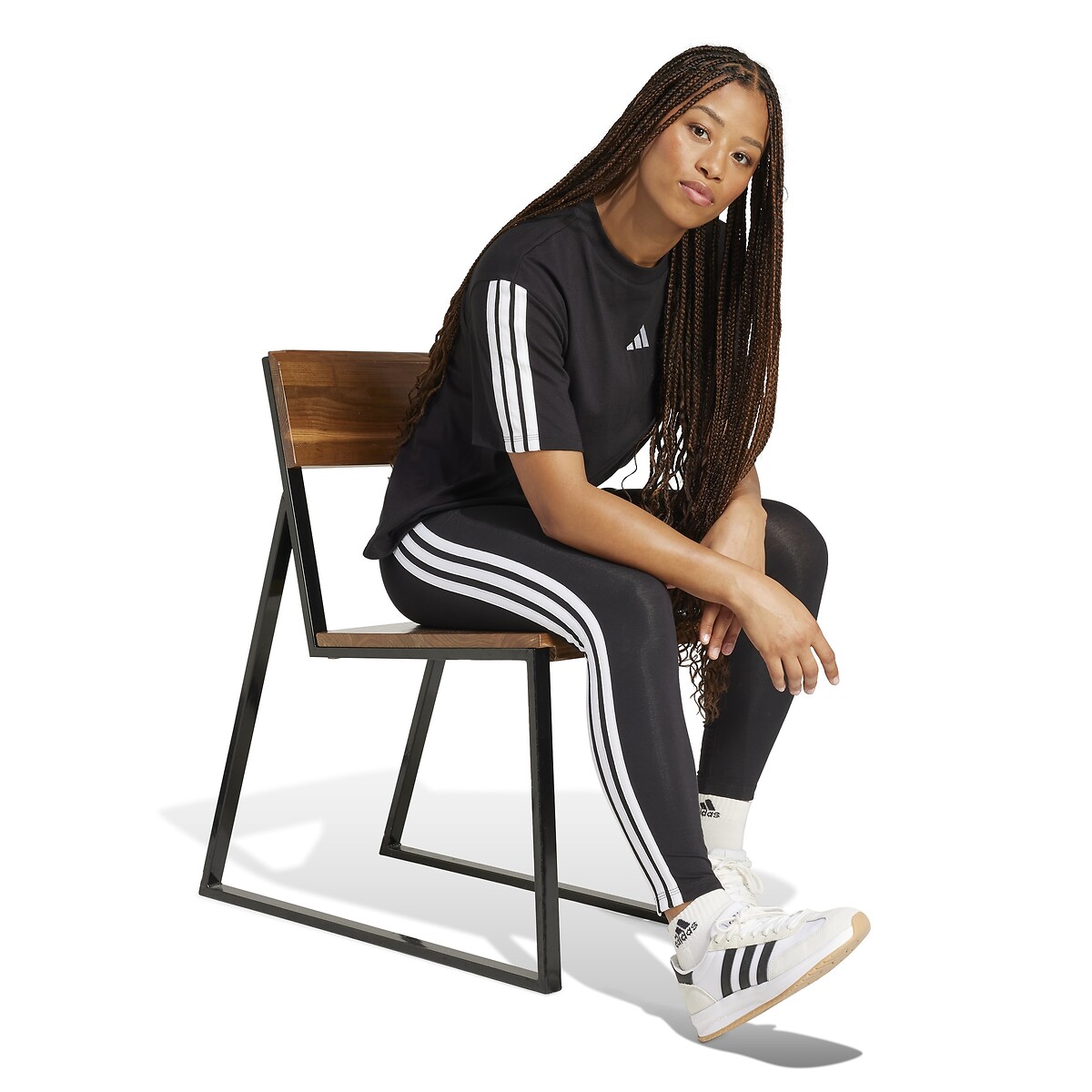 Legging Essentials 3-Stripes zwart, ADIDAS SPORTSWEAR