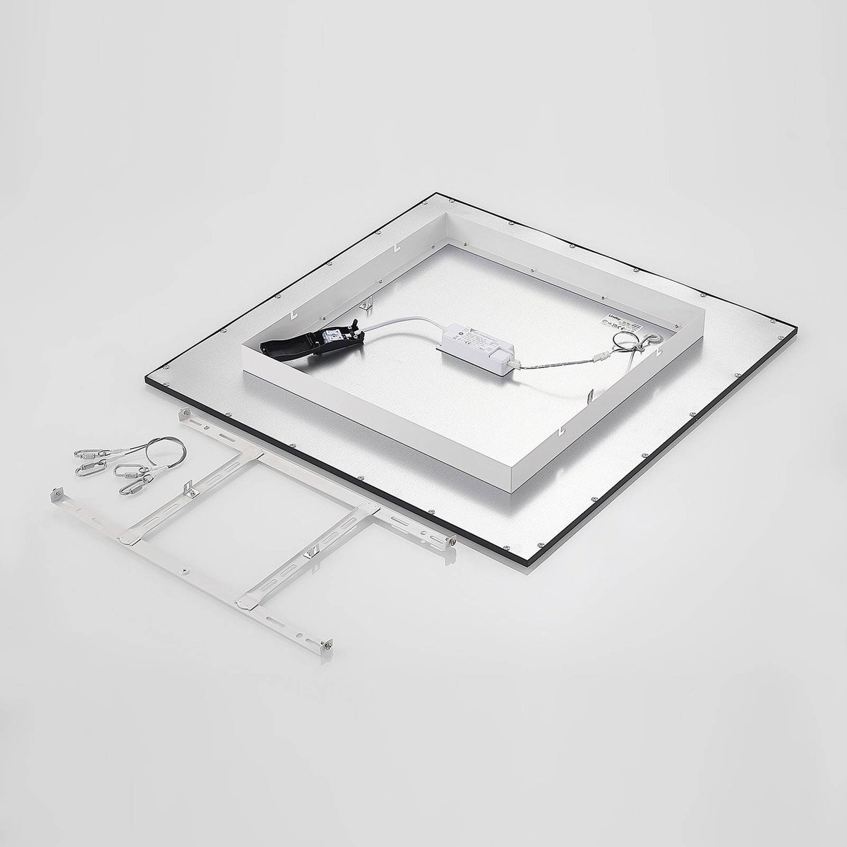 Panneau en aluminium moderneLED, Nelios noir, blanc, LINDBY