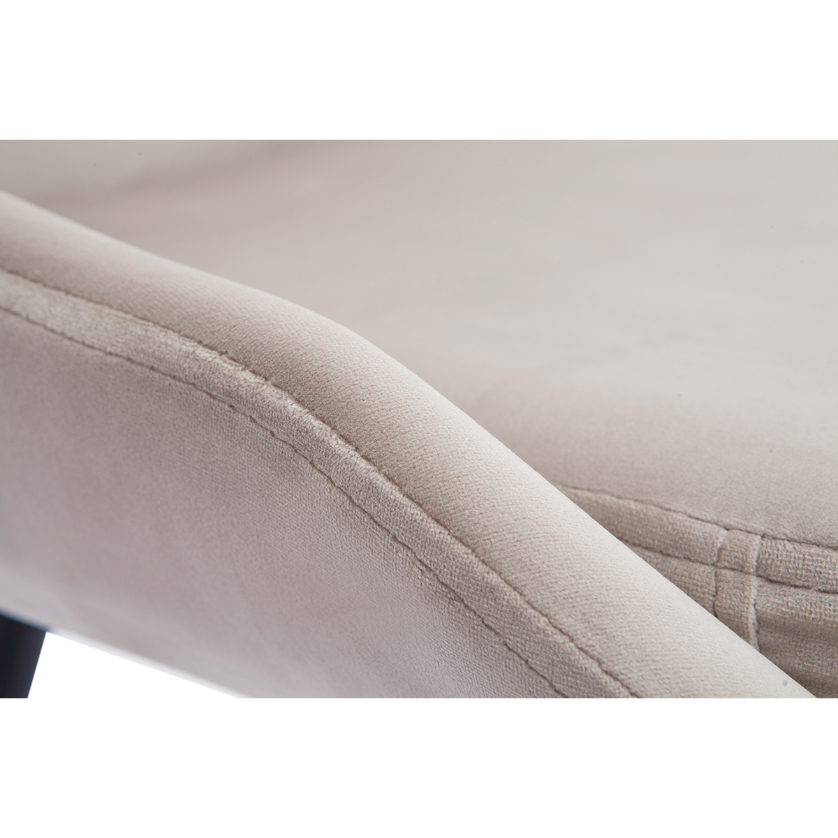 Chaises design pieds métal (lot de 2) HOLO taupe, MILIBOO