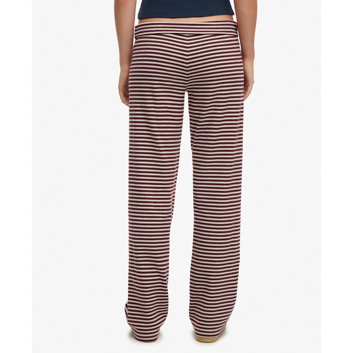 Pantalon Athletic Essentials Rayé Coupe Ajustée rouge port/gris chiné, SUPERDRY