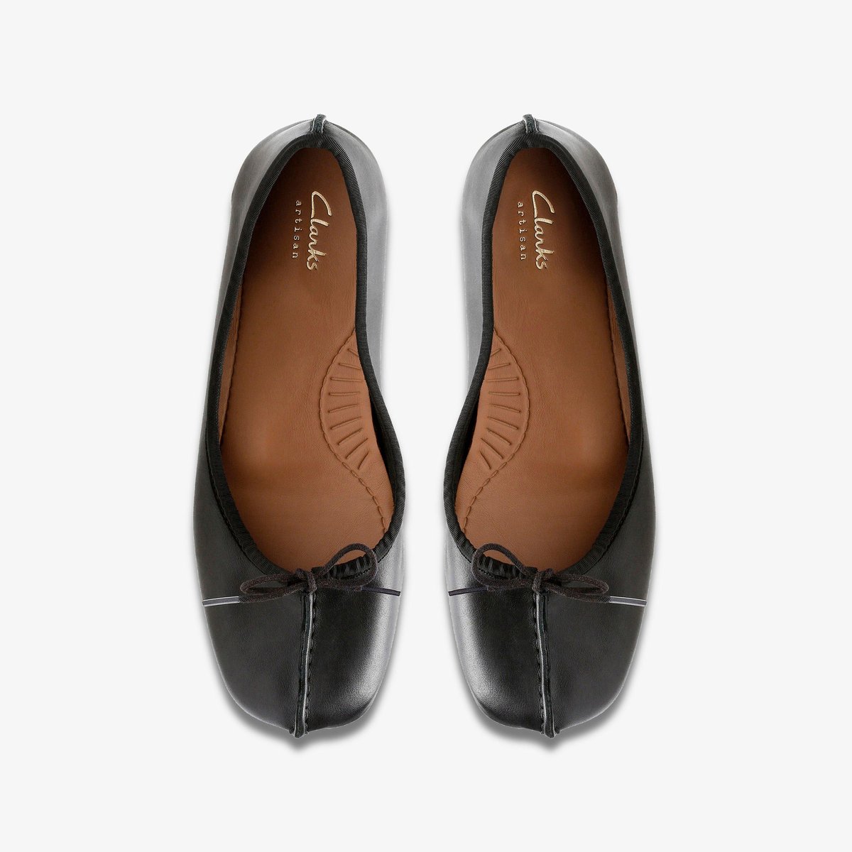 Ballerines Cuir FRECKLE ICE noir, CLARKS