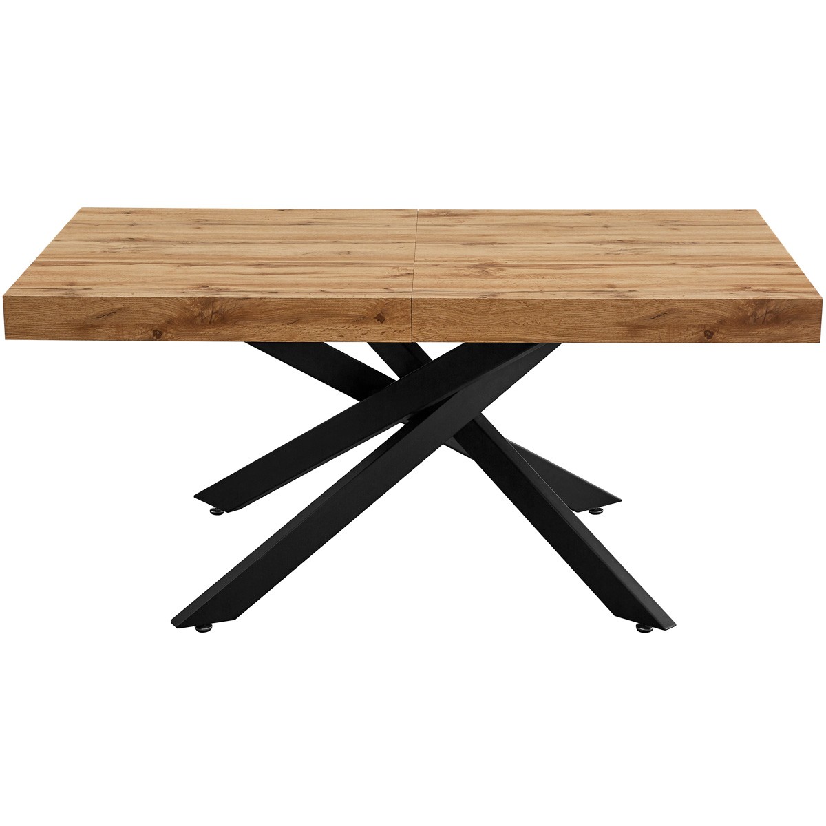 Table à manger extensible décor bois 4/8 personnes - ELENA bois, HOMIFAB