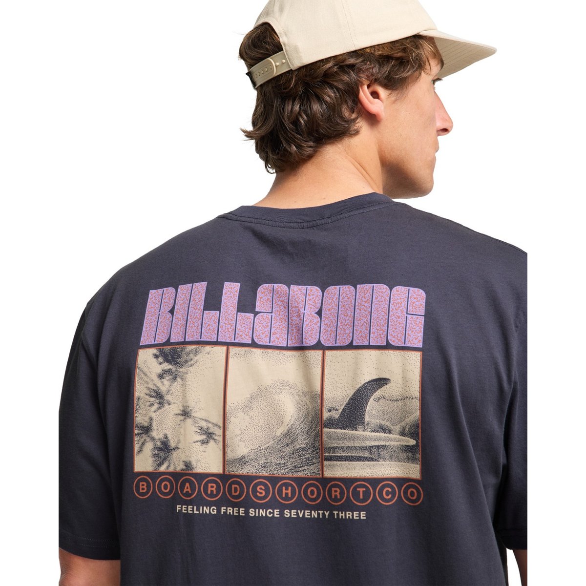 T shirt manches courtes BROADSHEET PREMIUM noir graystone, BILLABONG