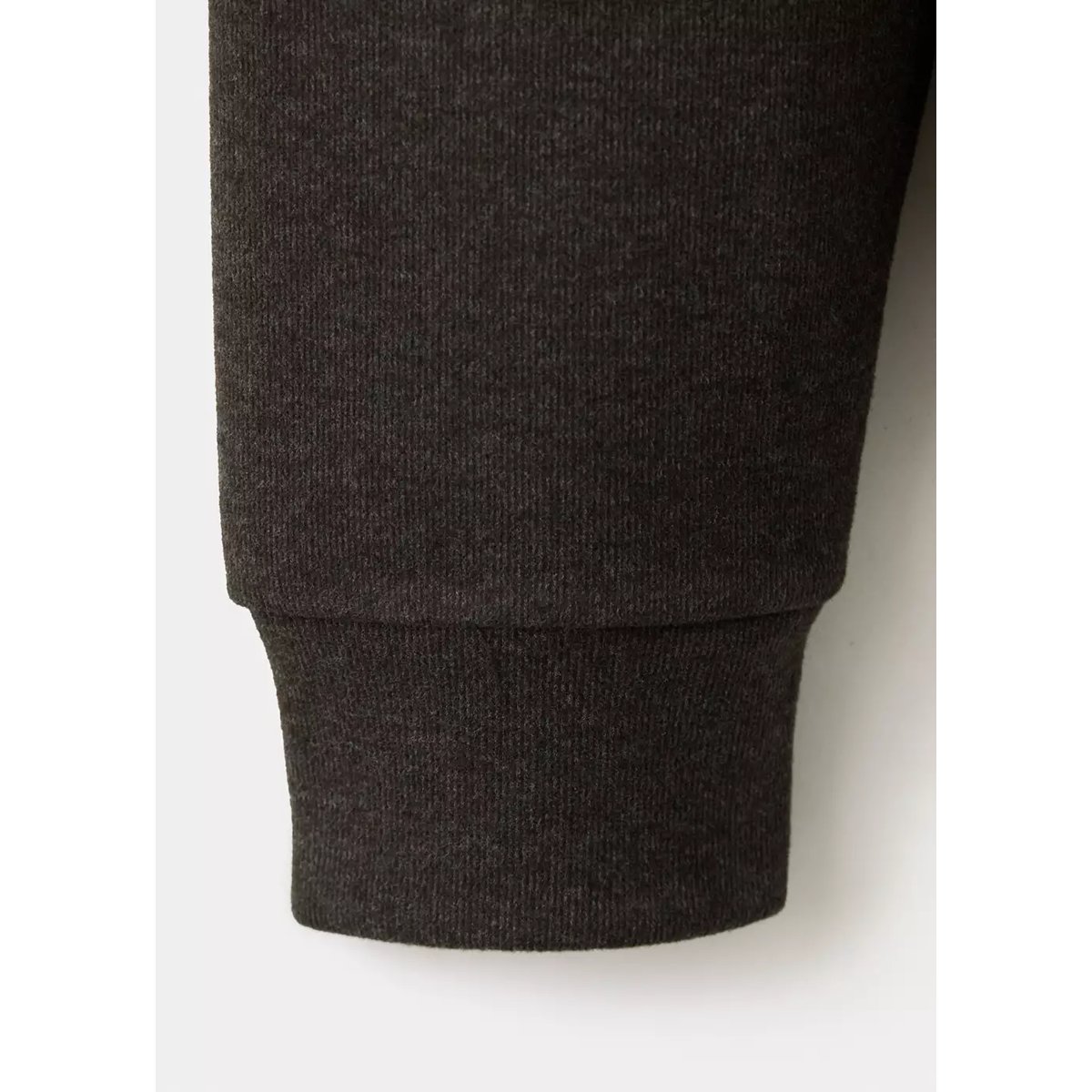 Sweat-shirt en maille grattée coupe regular fit marron, MANGO MAN