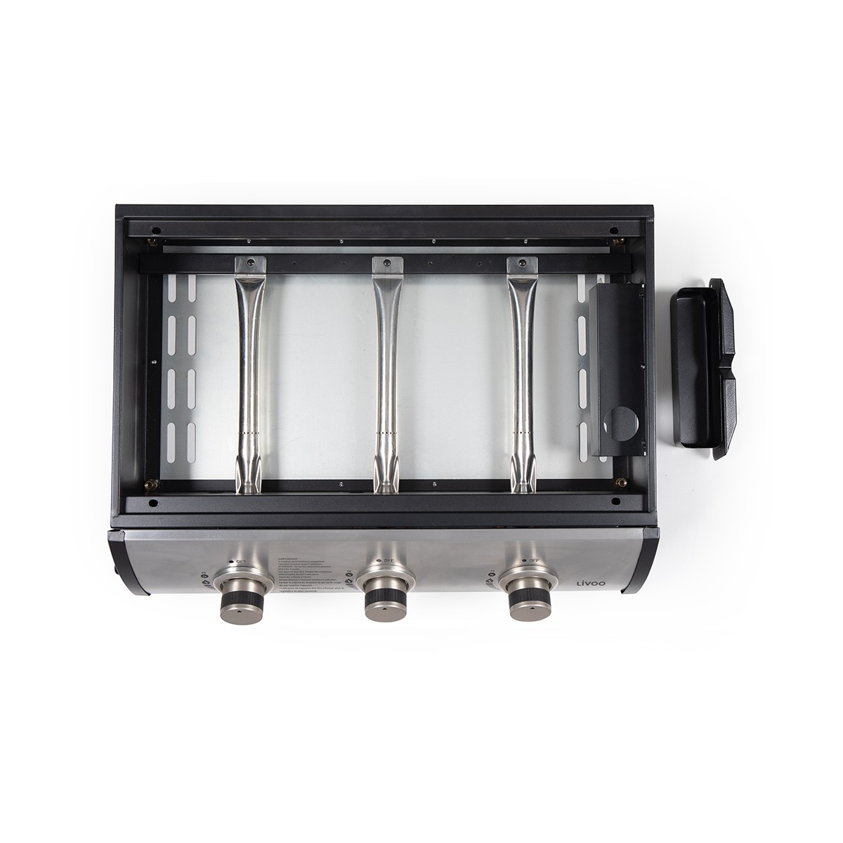 Plancha gaz 3 brûleurs gris, LIVOO